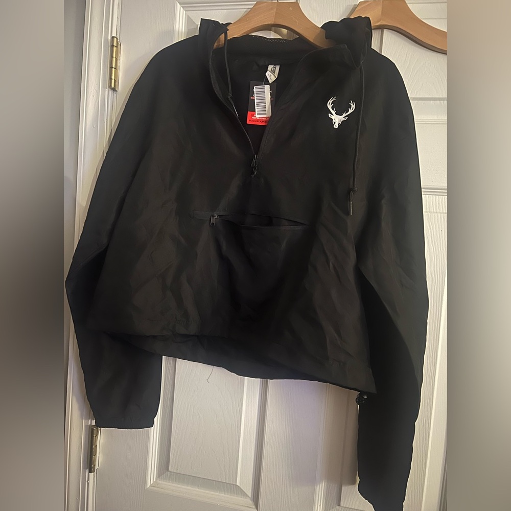 Bucked Up XL black windbreaker